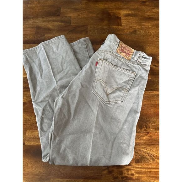 Vintage Levis 501 Jeans 40 x 30 Gray Straight Leg Regular Fit WPL423‎ USA - Picture 1 of 11